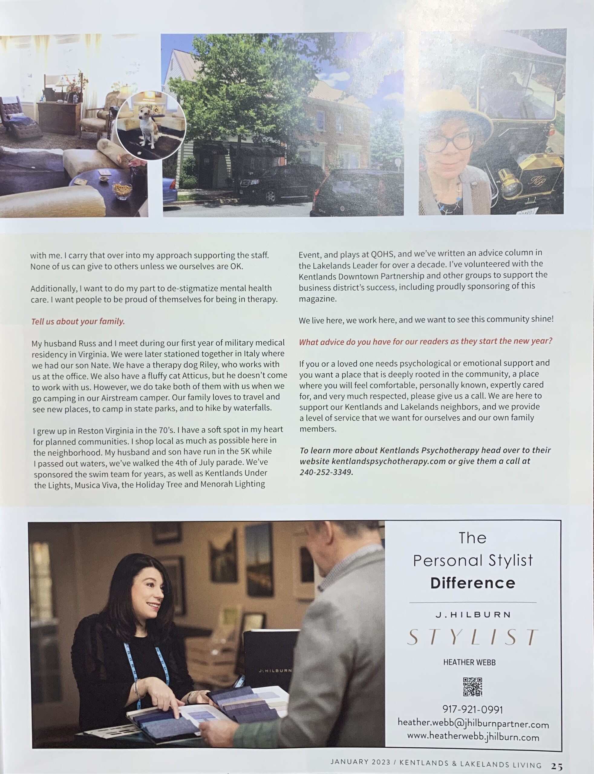 Business Profile Kentlands Psychotherapy pg 2